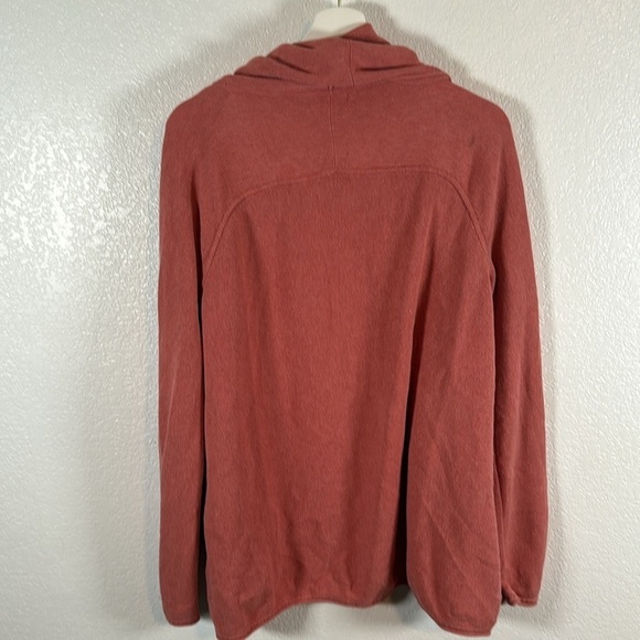 Peruvian Connection Salmon Pima Cotton Knit Cardigan Size Large - Picture 5 of 8